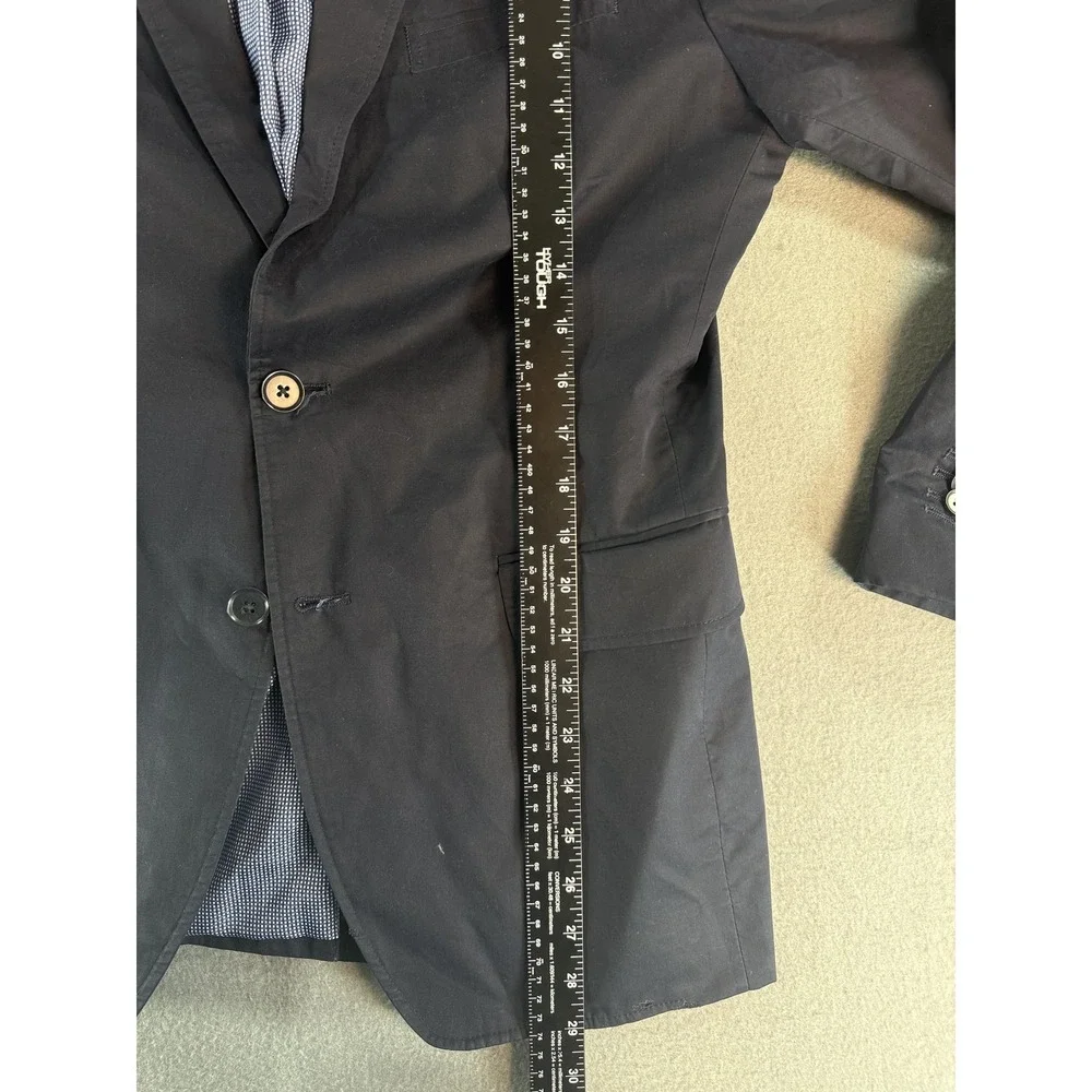 Banana Republic Blazer Mens 38R‎ Blue Cotton Tailored Fit Casual Jacket